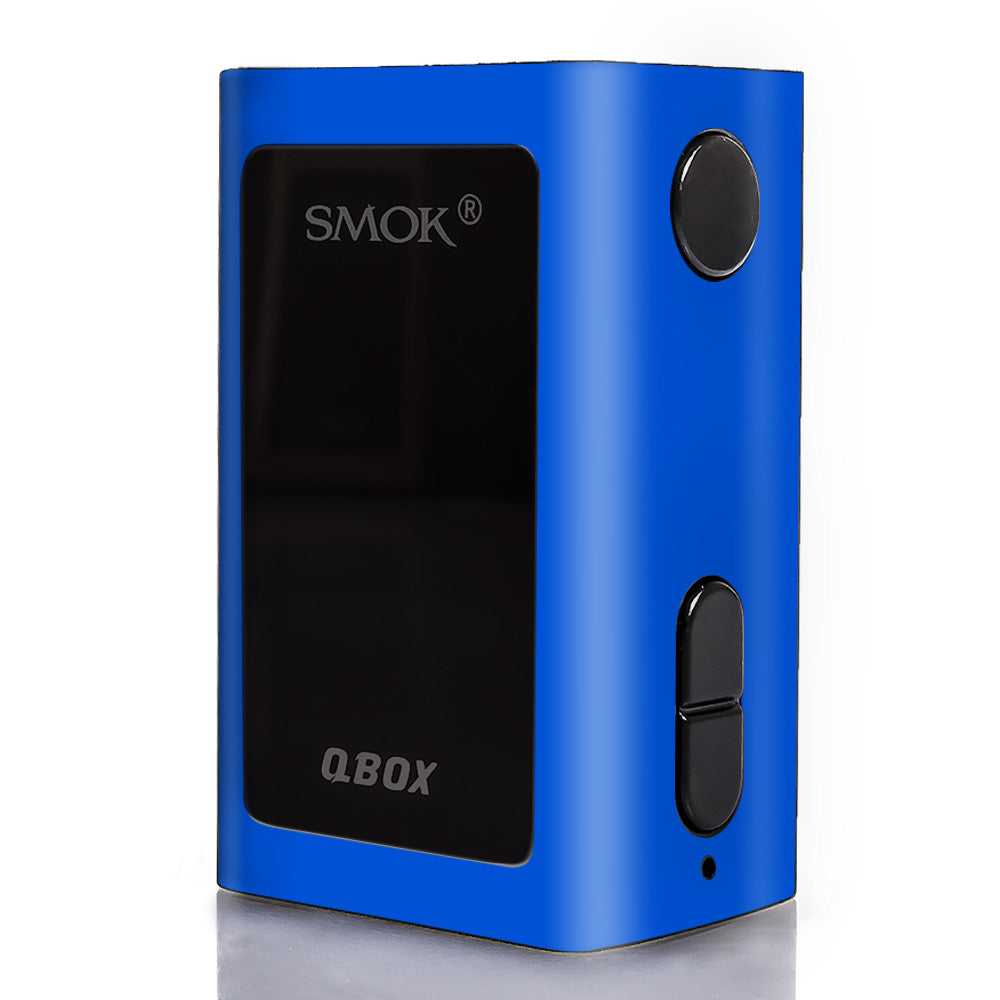  Solid Blue Smok Q-Box Skin