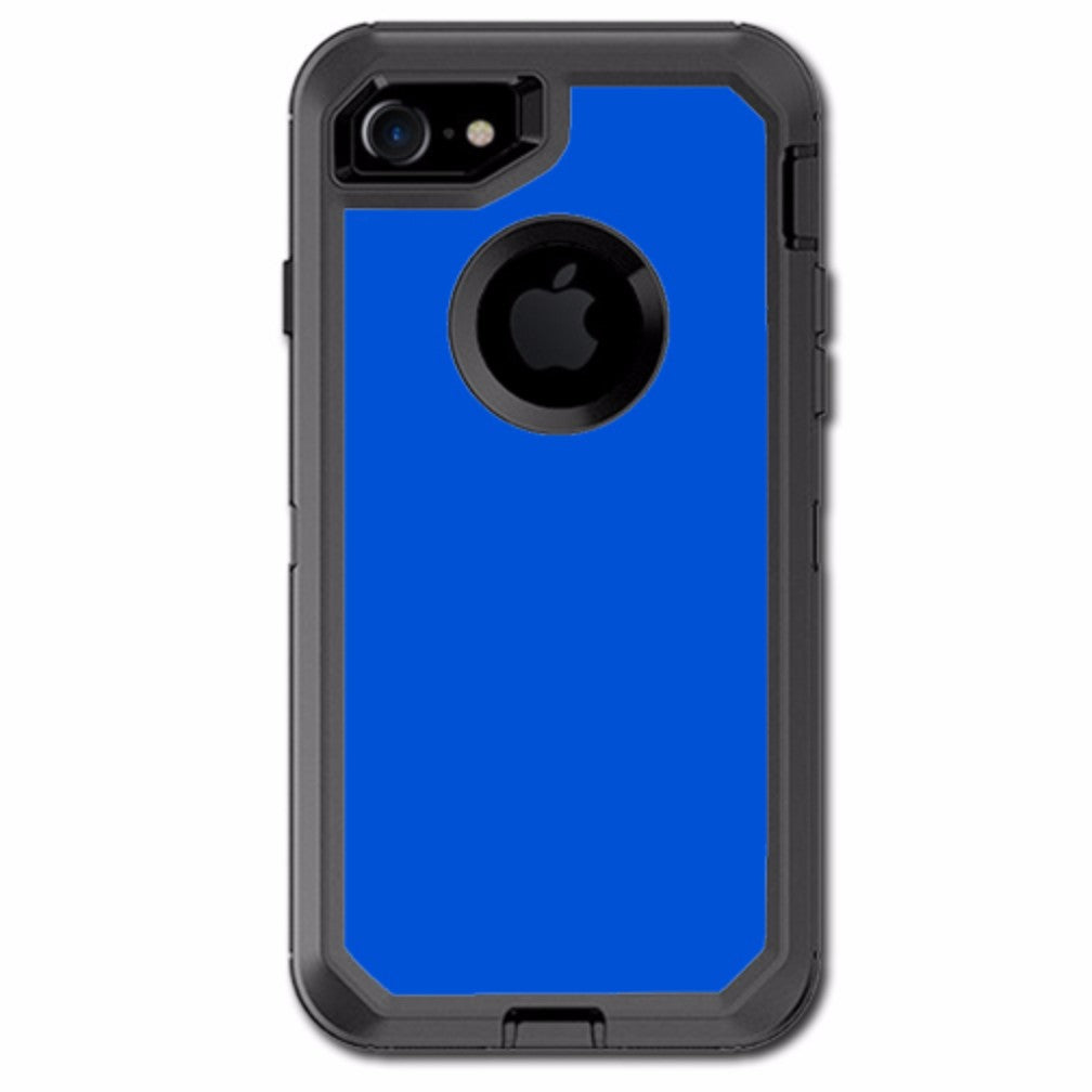  Solid Blue Otterbox Defender iPhone 7 or iPhone 8 Skin