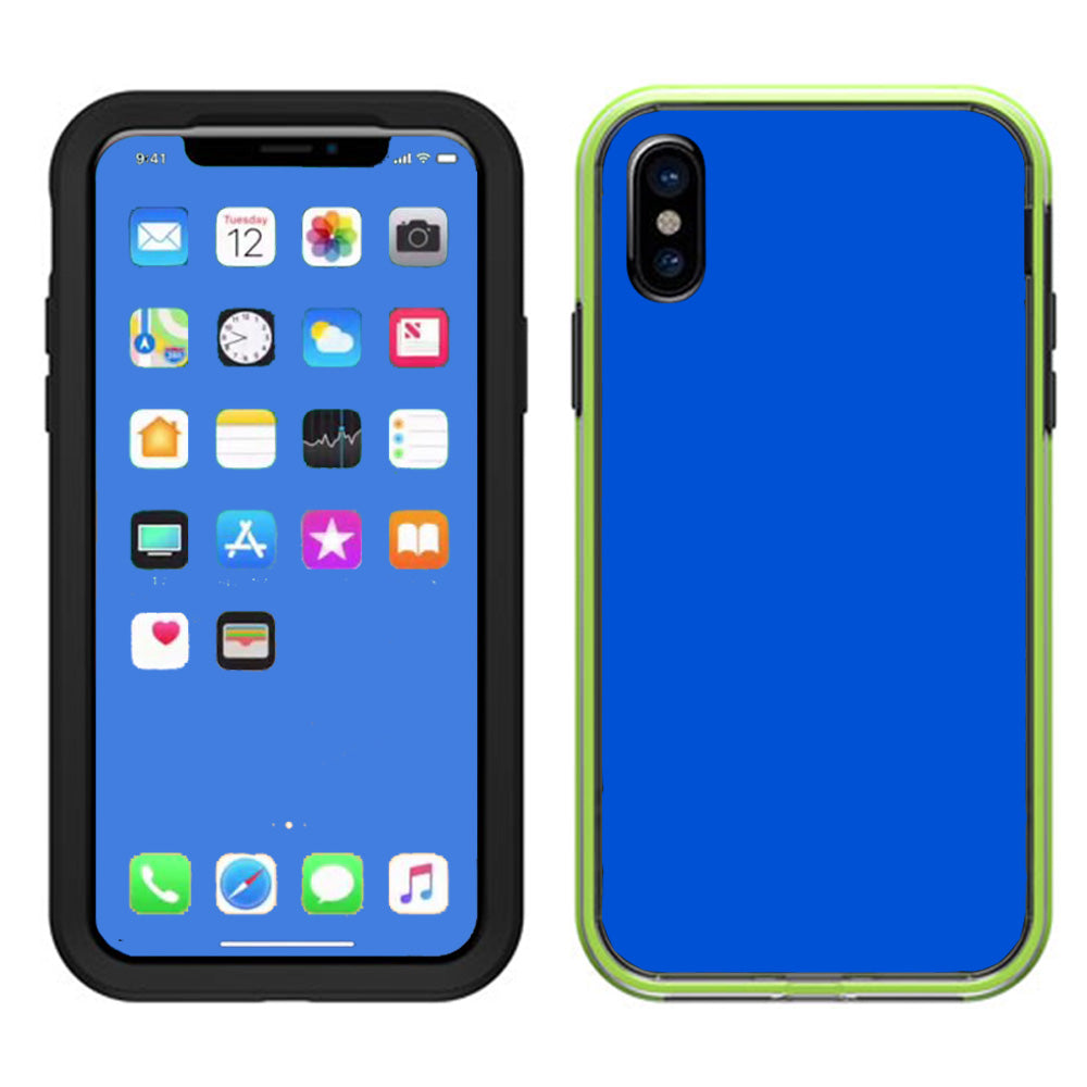  Solid Blue Lifeproof Slam Case iPhone X Skin