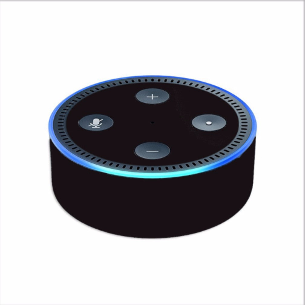  Solid Black Amazon Echo Dot 2nd Gen Skin
