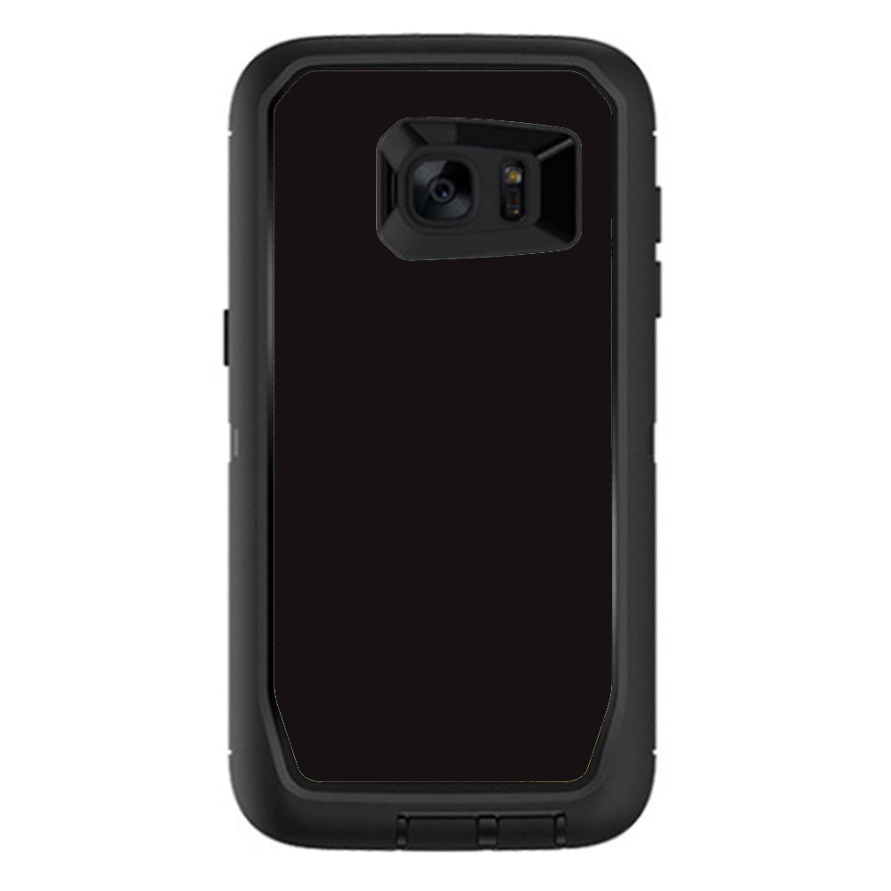  Solid Black Otterbox Defender Samsung Galaxy S7 Edge Skin