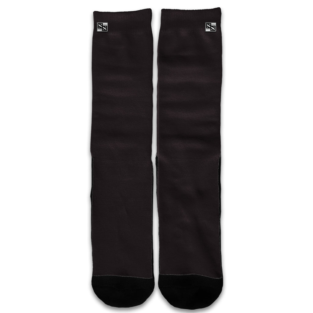  Solid Black Universal Socks