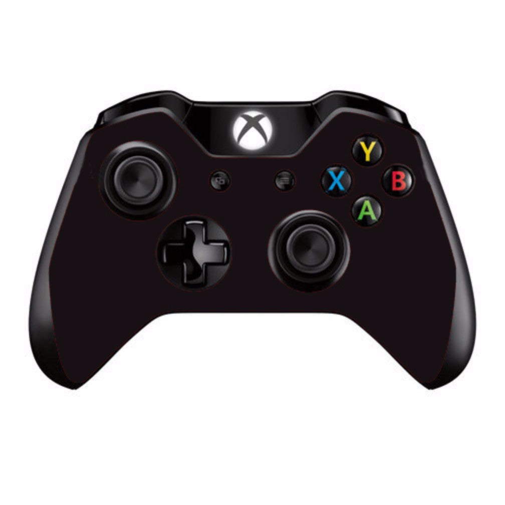  Solid Black Microsoft Xbox One Controller Skin