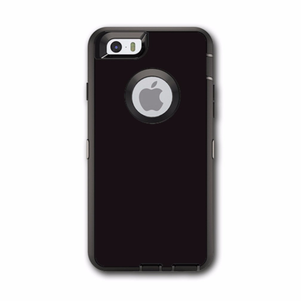 Solid Black Otterbox Defender iPhone 6 Skin