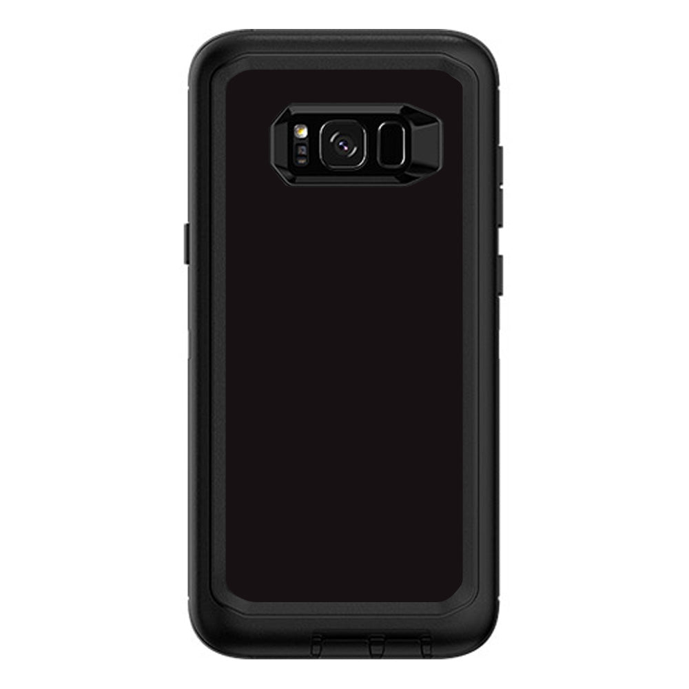  Solid Black Otterbox Defender Samsung Galaxy S8 Plus Skin