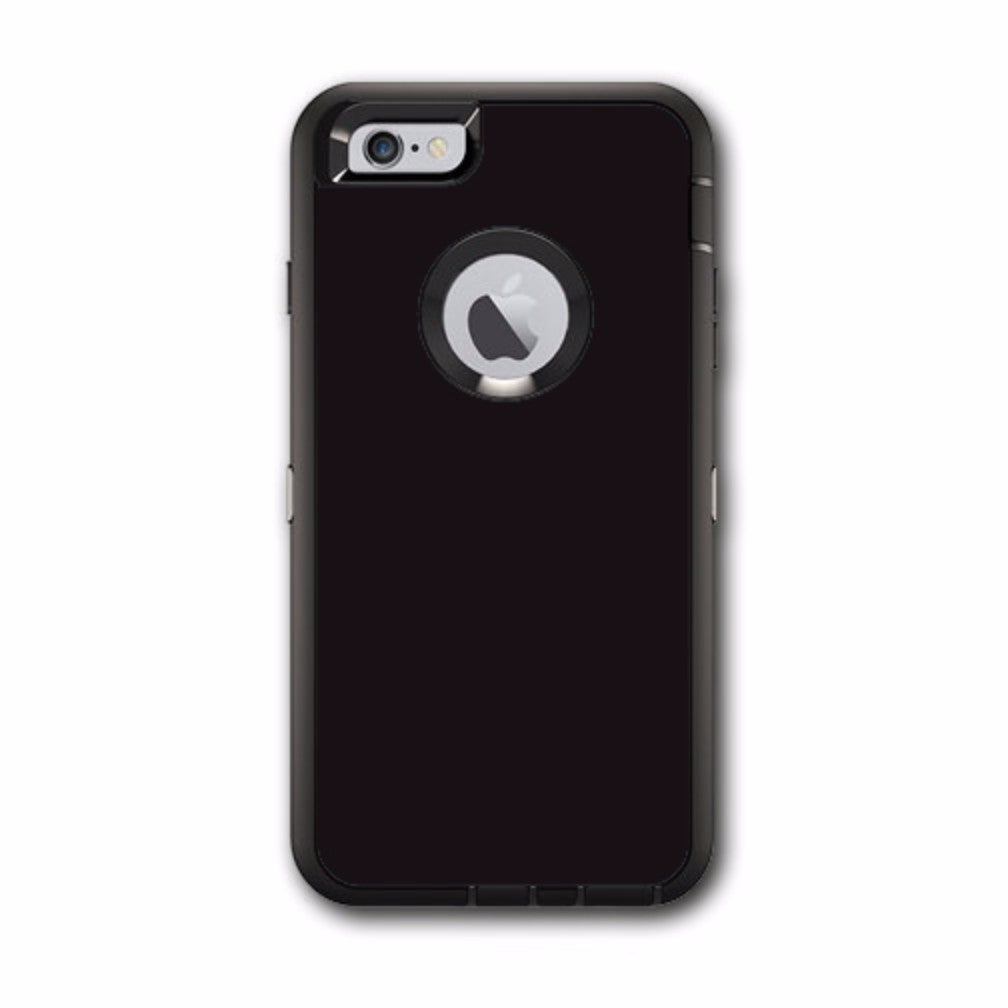  Solid Black Otterbox Defender iPhone 6 PLUS Skin