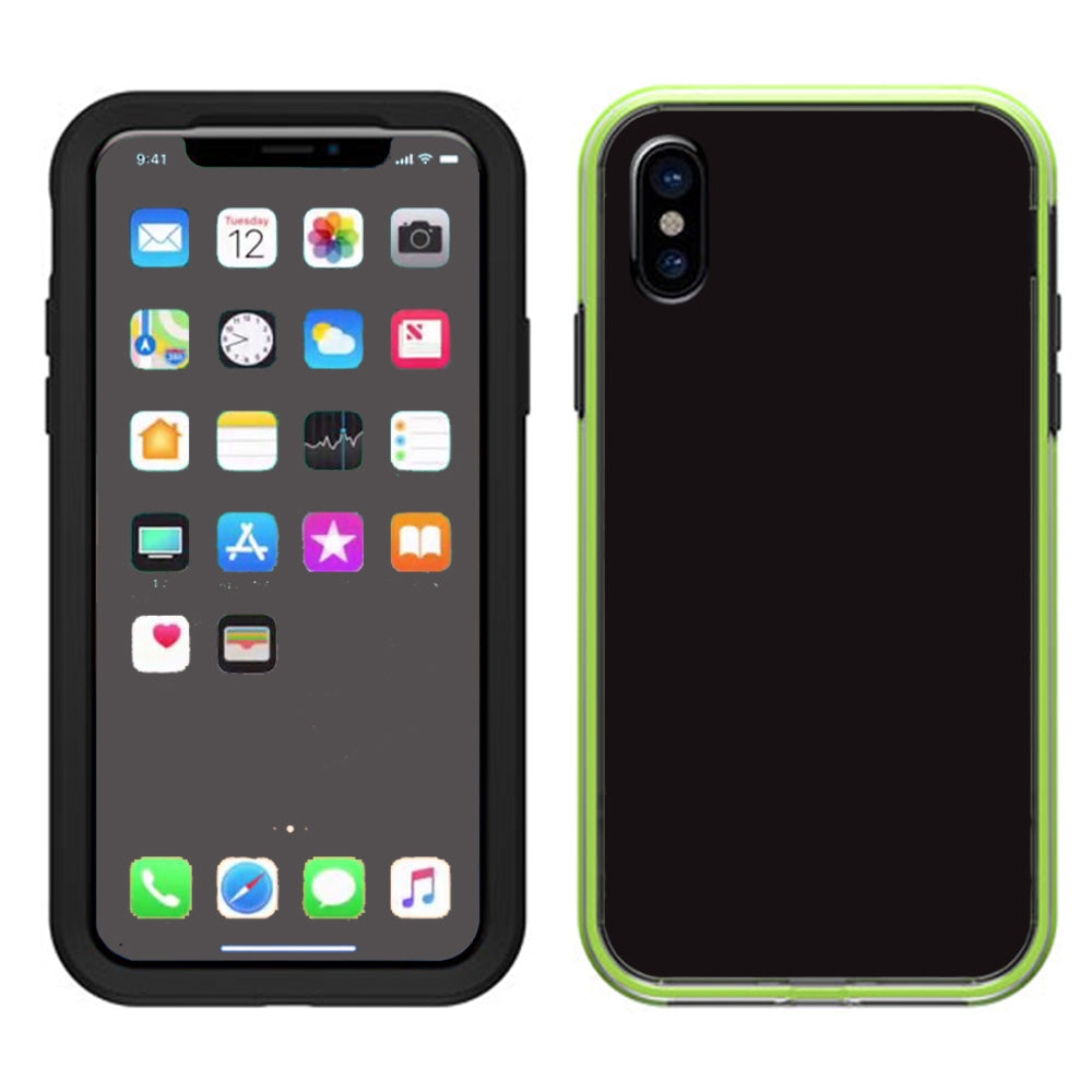  Solid Black Lifeproof Slam Case iPhone X Skin
