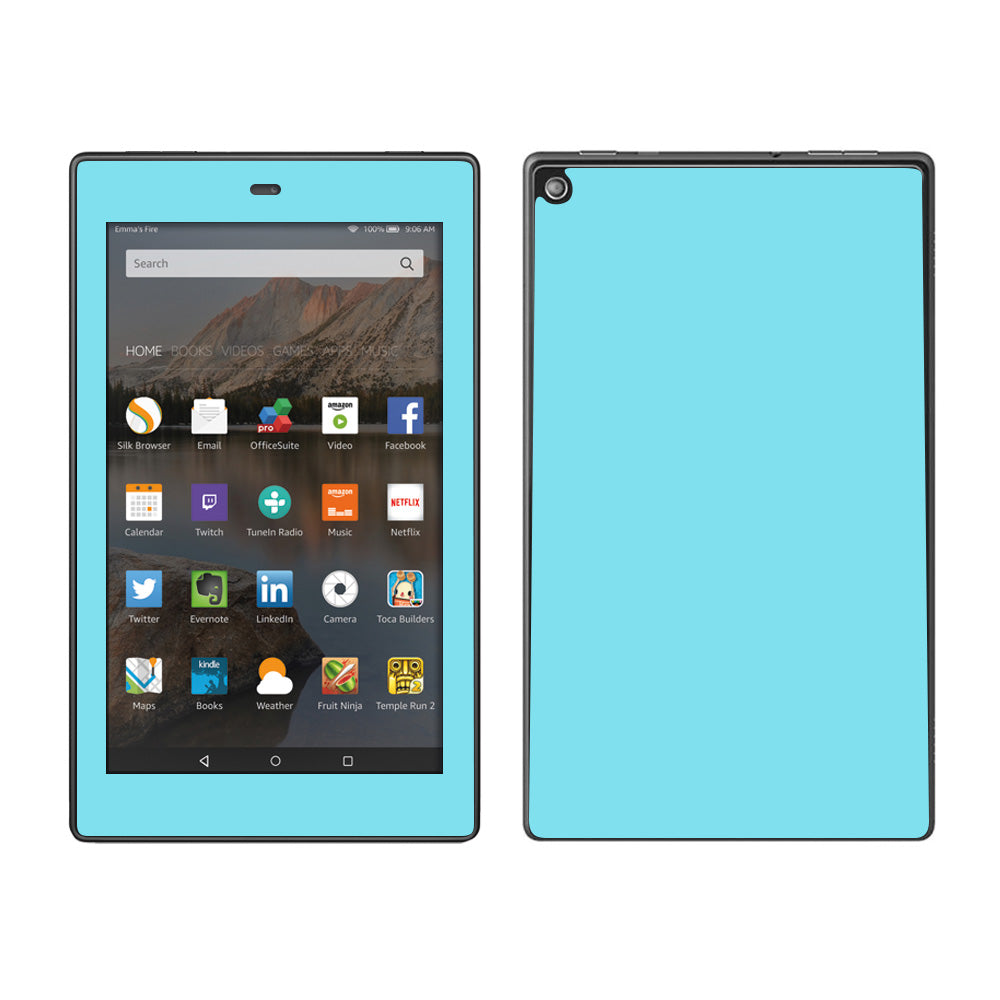  Baby Blue Color Amazon Fire HD 8 Skin