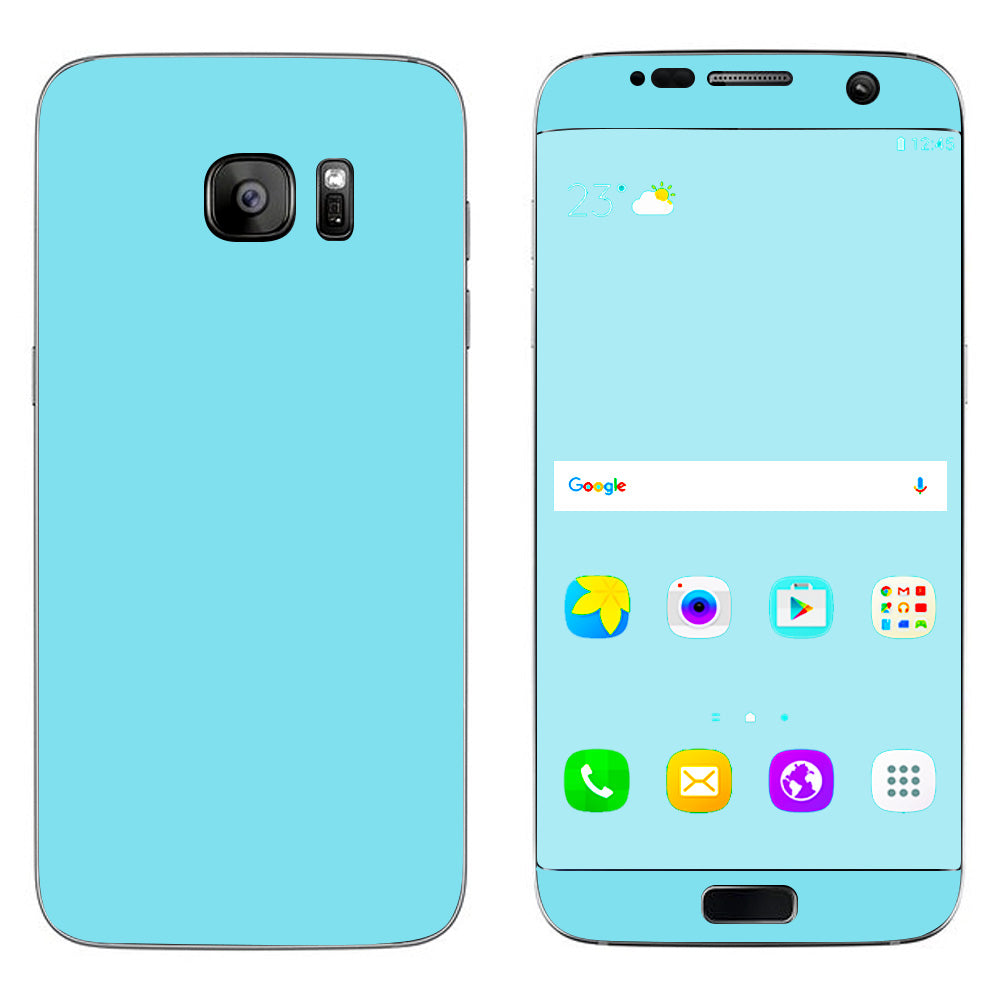  Baby Blue Color Samsung Galaxy S7 Edge Skin