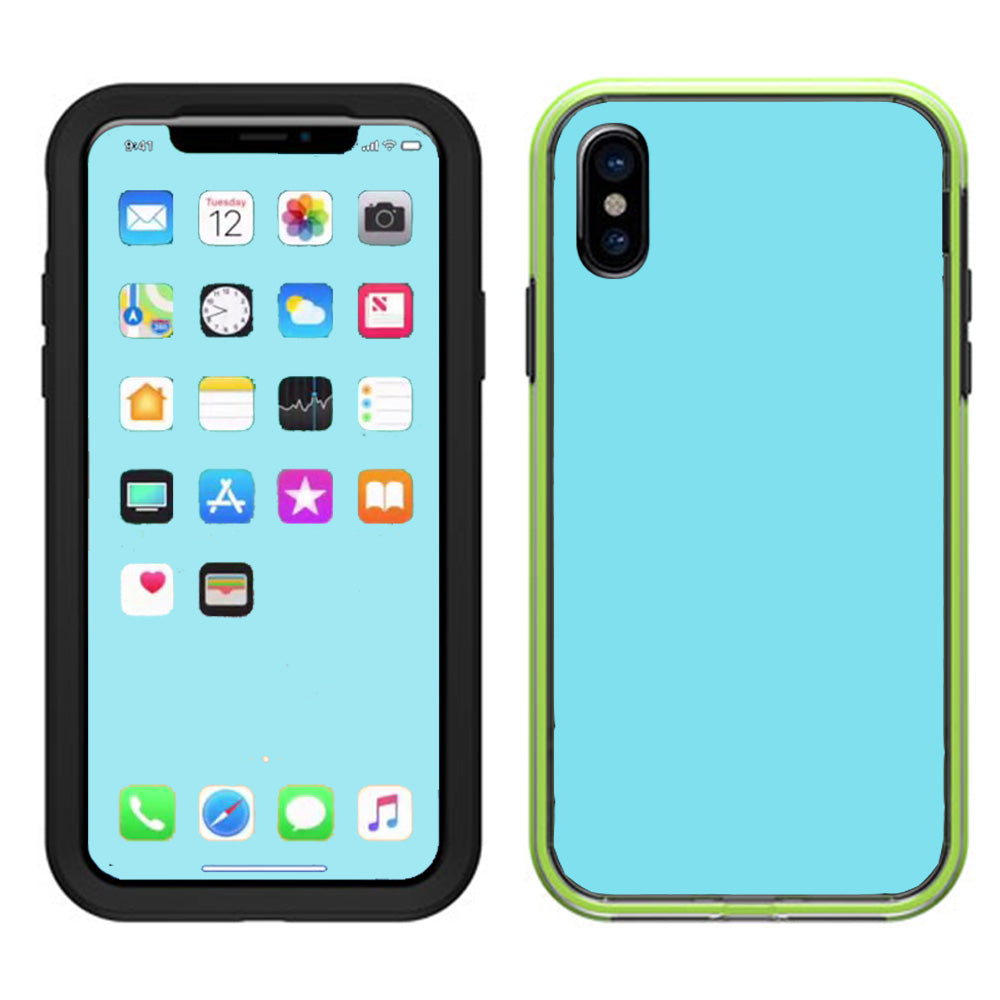  Baby Blue Color Lifeproof Slam Case iPhone X Skin