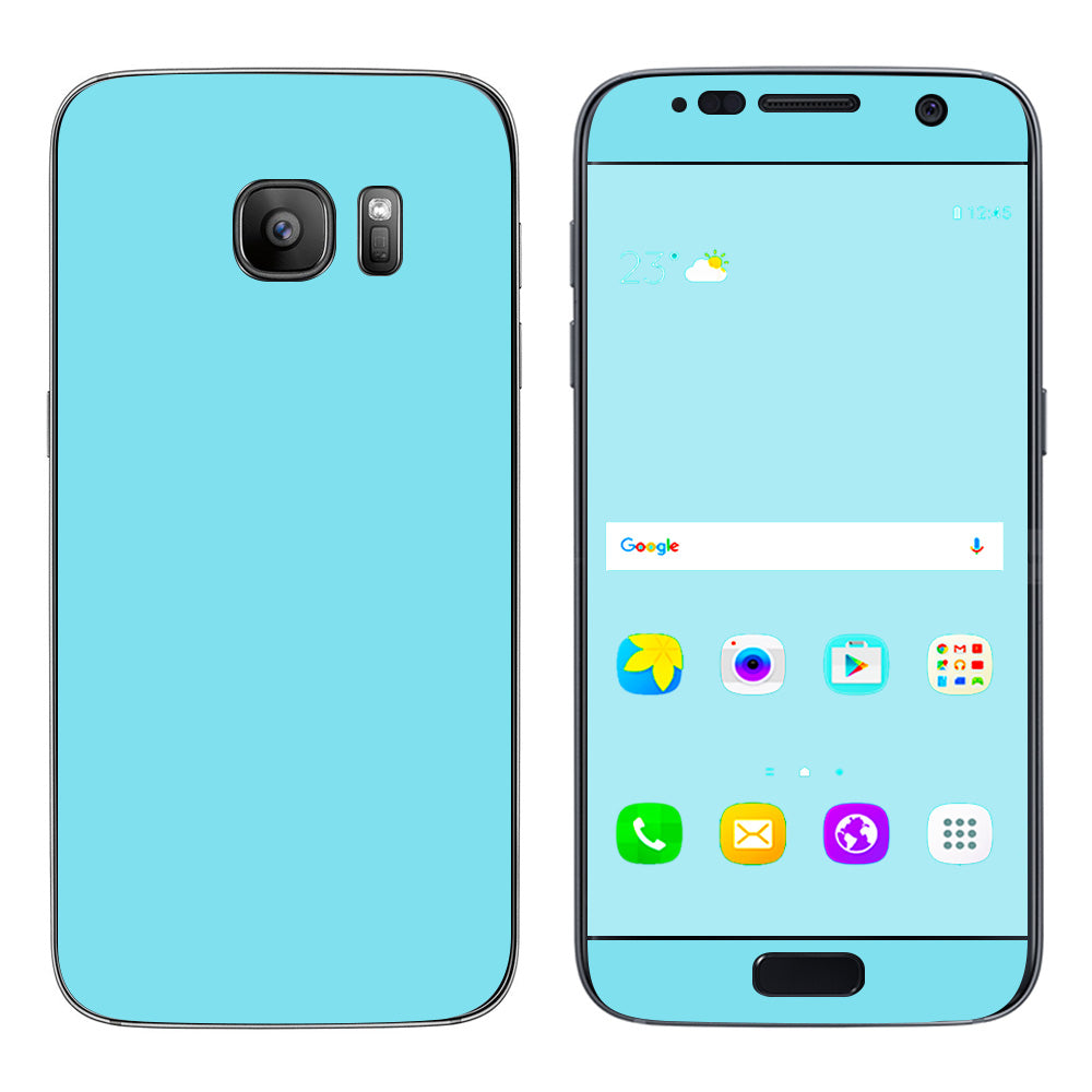  Baby Blue Color Samsung Galaxy S7 Skin