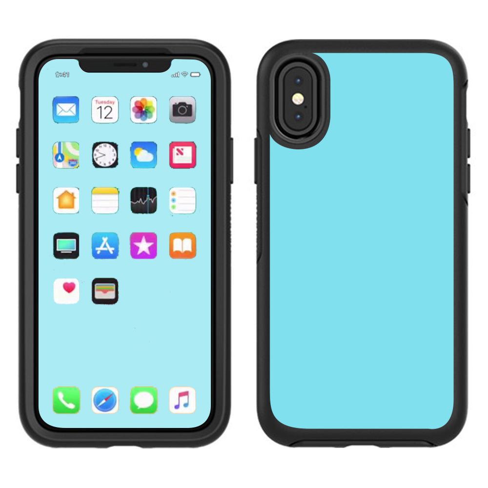  Baby Blue Color Otterbox Defender Apple iPhone X Skin