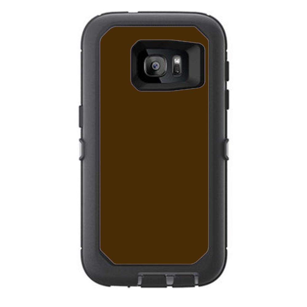  Solid Brown Otterbox Defender Samsung Galaxy S7 Skin