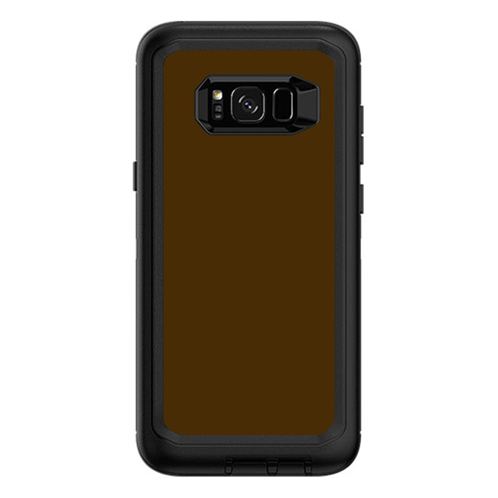  Solid Brown Otterbox Defender Samsung Galaxy S8 Plus Skin