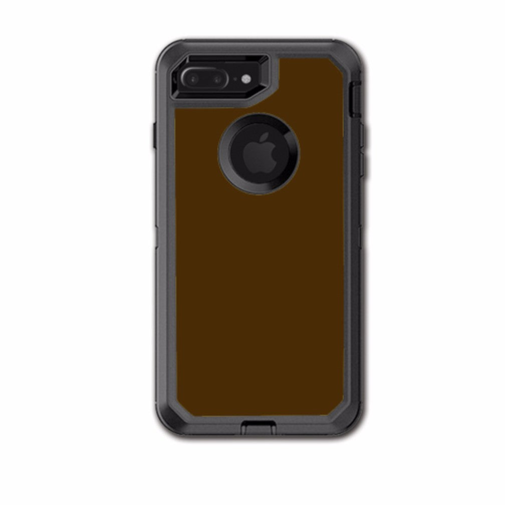  Solid Brown Otterbox Defender iPhone 7+ Plus or iPhone 8+ Plus Skin