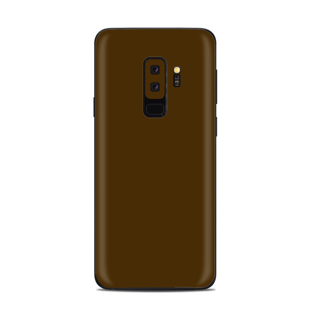  Solid Brown Samsung Galaxy S9 Plus Skin