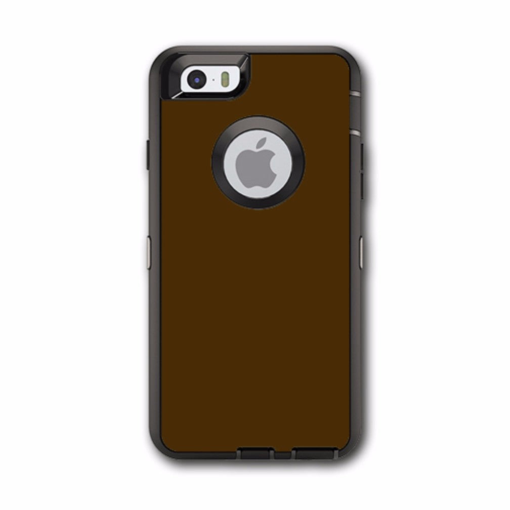  Solid Brown Otterbox Defender iPhone 6 Skin