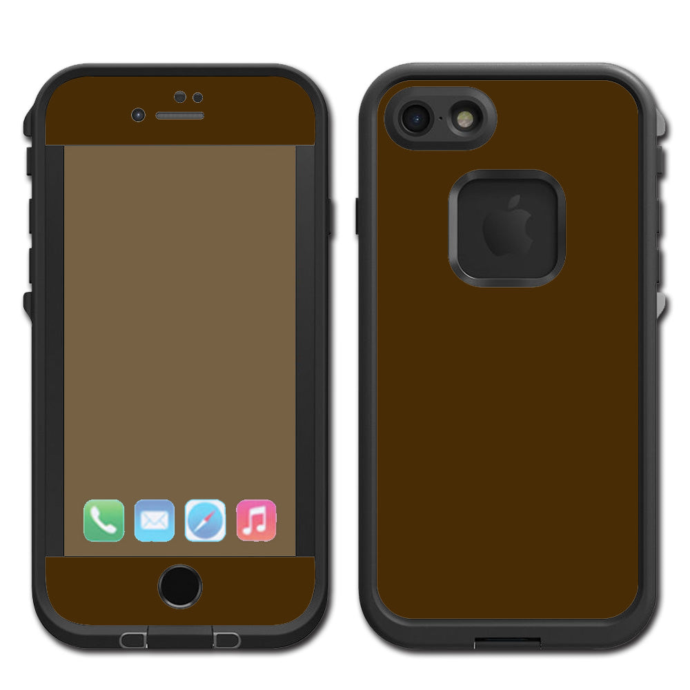  Solid Brown Lifeproof Fre iPhone 7 or iPhone 8 Skin