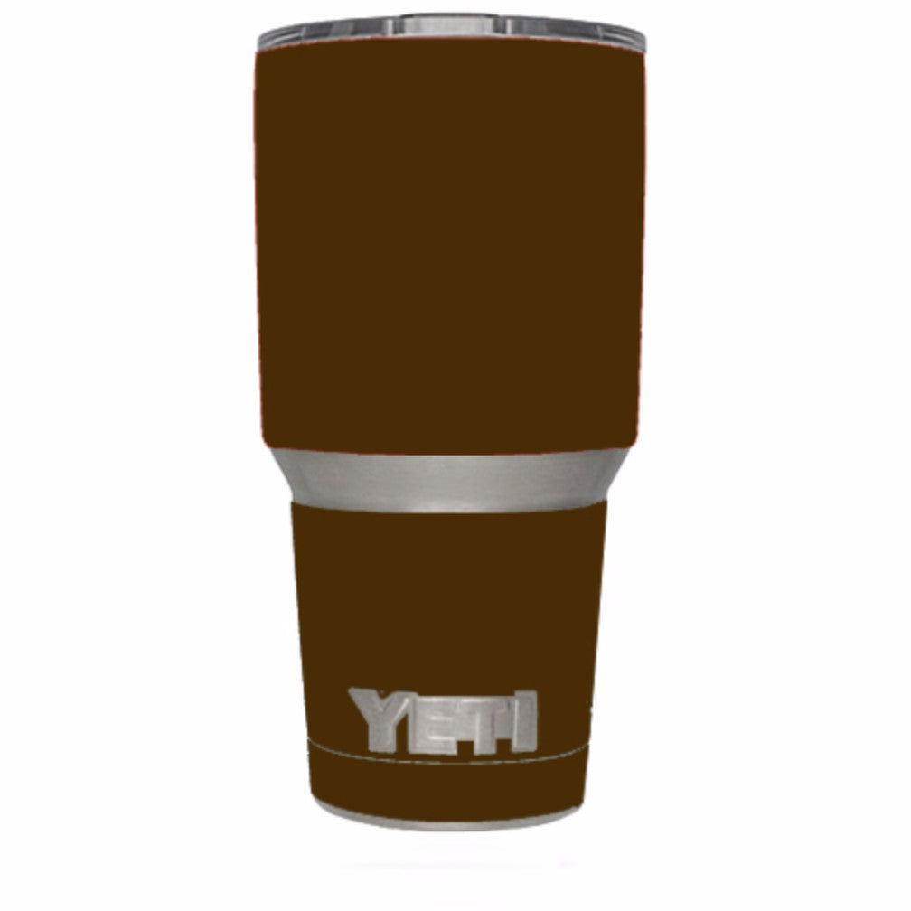  Solid Brown Yeti 30oz Rambler Tumbler Skin