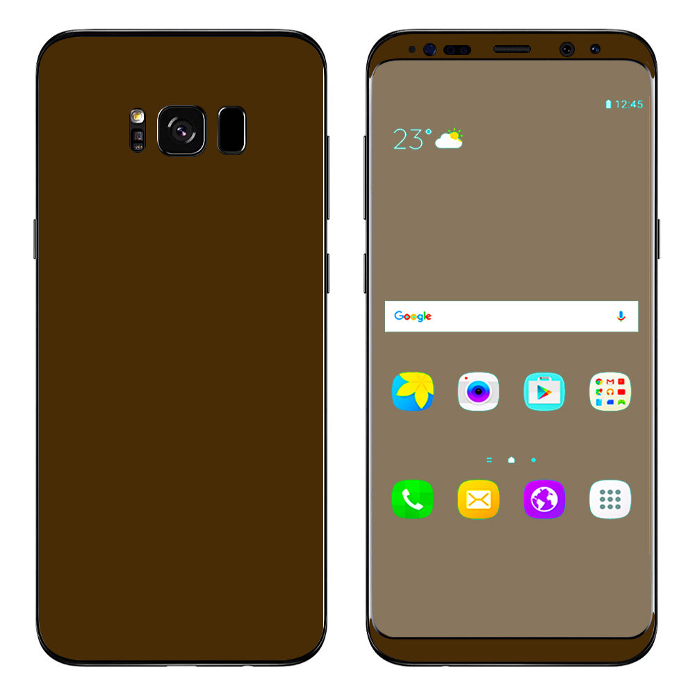  Solid Brown Samsung Galaxy S8 Plus Skin