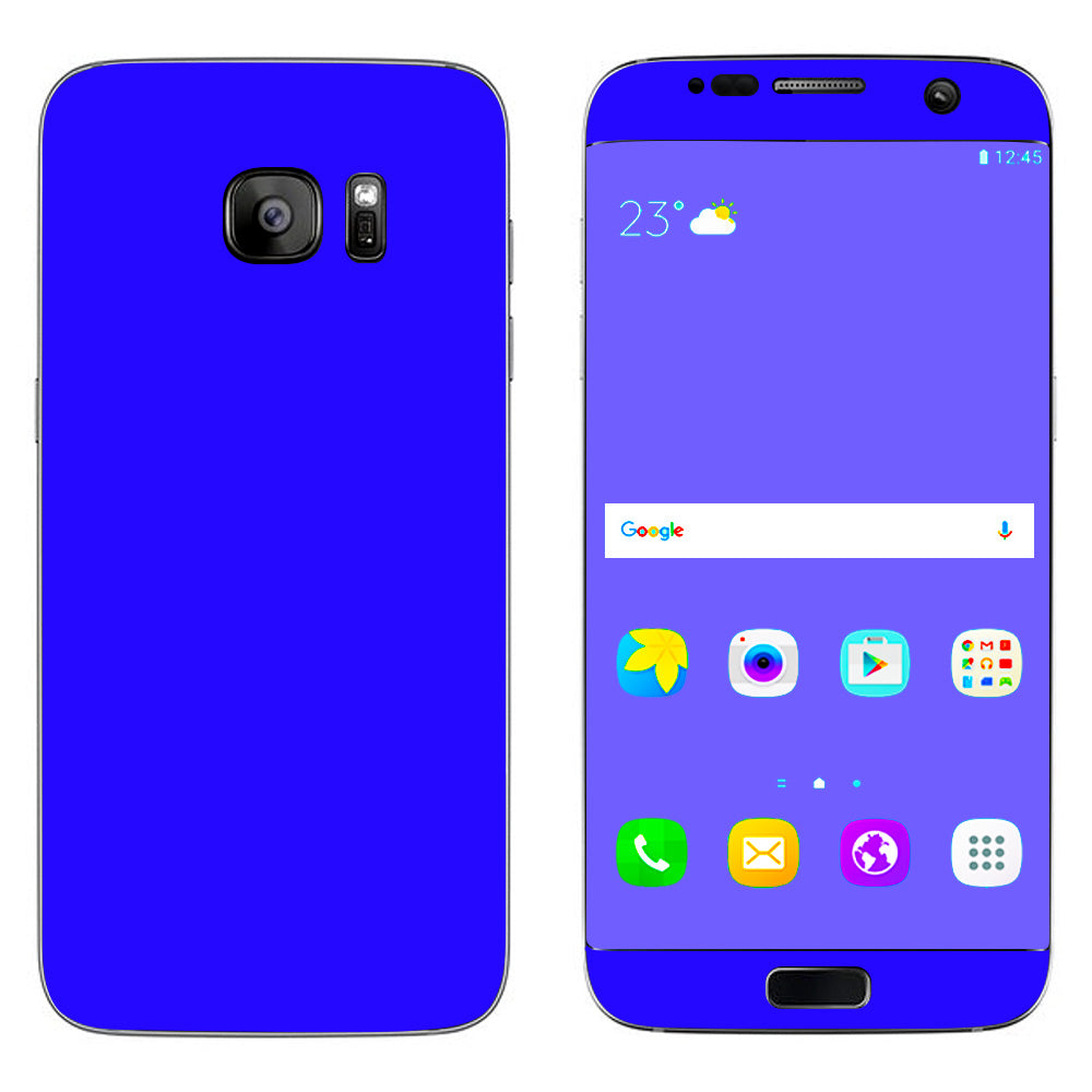  Bright Blue Samsung Galaxy S7 Edge Skin