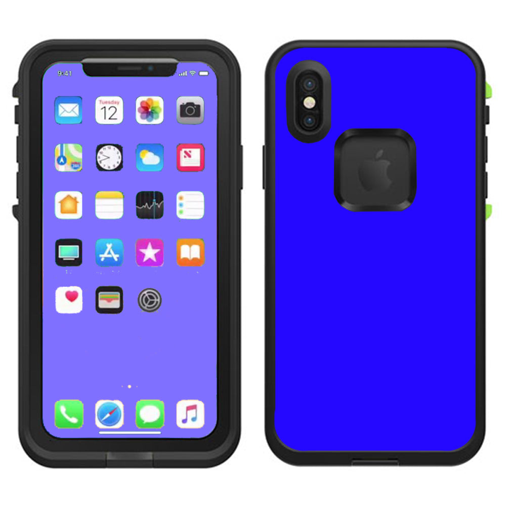  Bright Blue Lifeproof Fre Case iPhone X Skin