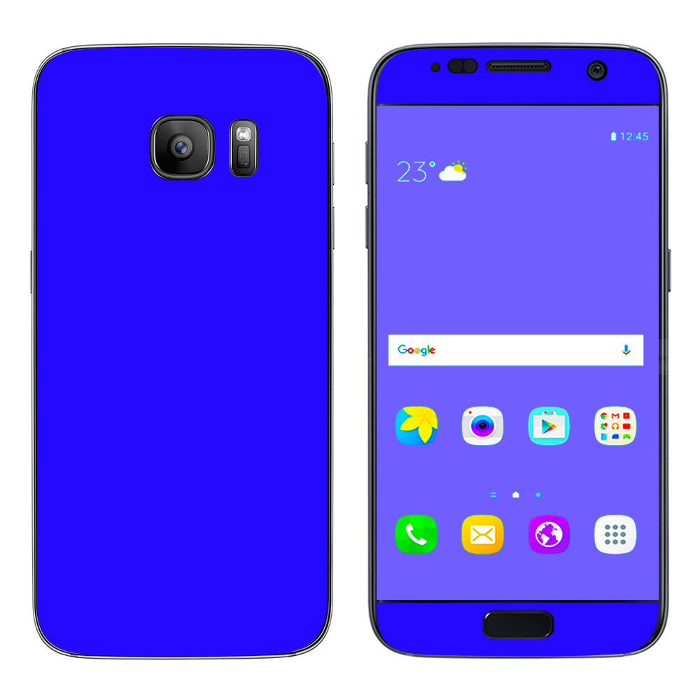  Bright Blue Samsung Galaxy S7 Skin