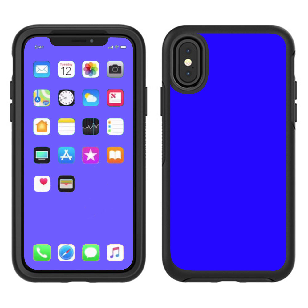  Bright Blue Otterbox Defender Apple iPhone X Skin