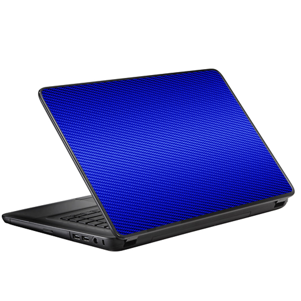  Blue Carbon Fiber Graphite Universal 13 to 16 inch wide laptop Skin