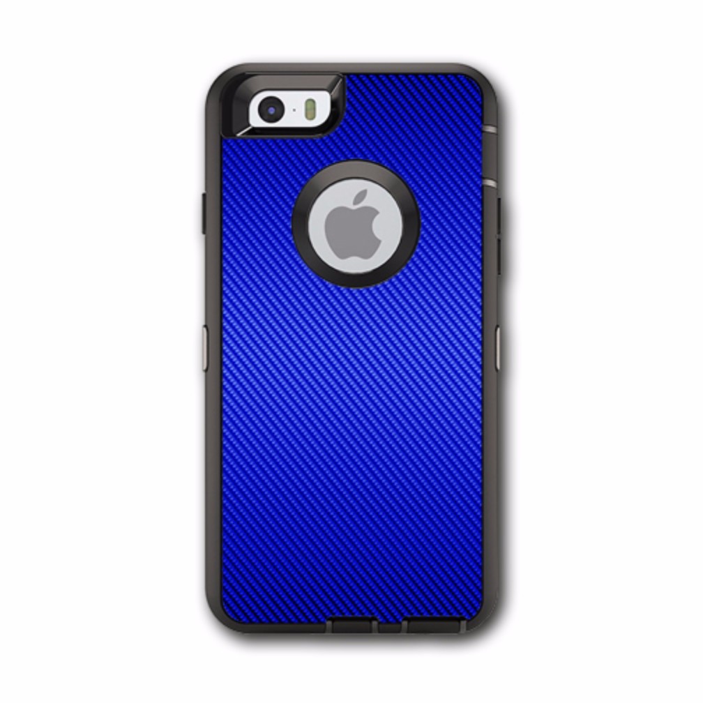  Blue Carbon Fiber Graphite Otterbox Defender iPhone 6 Skin