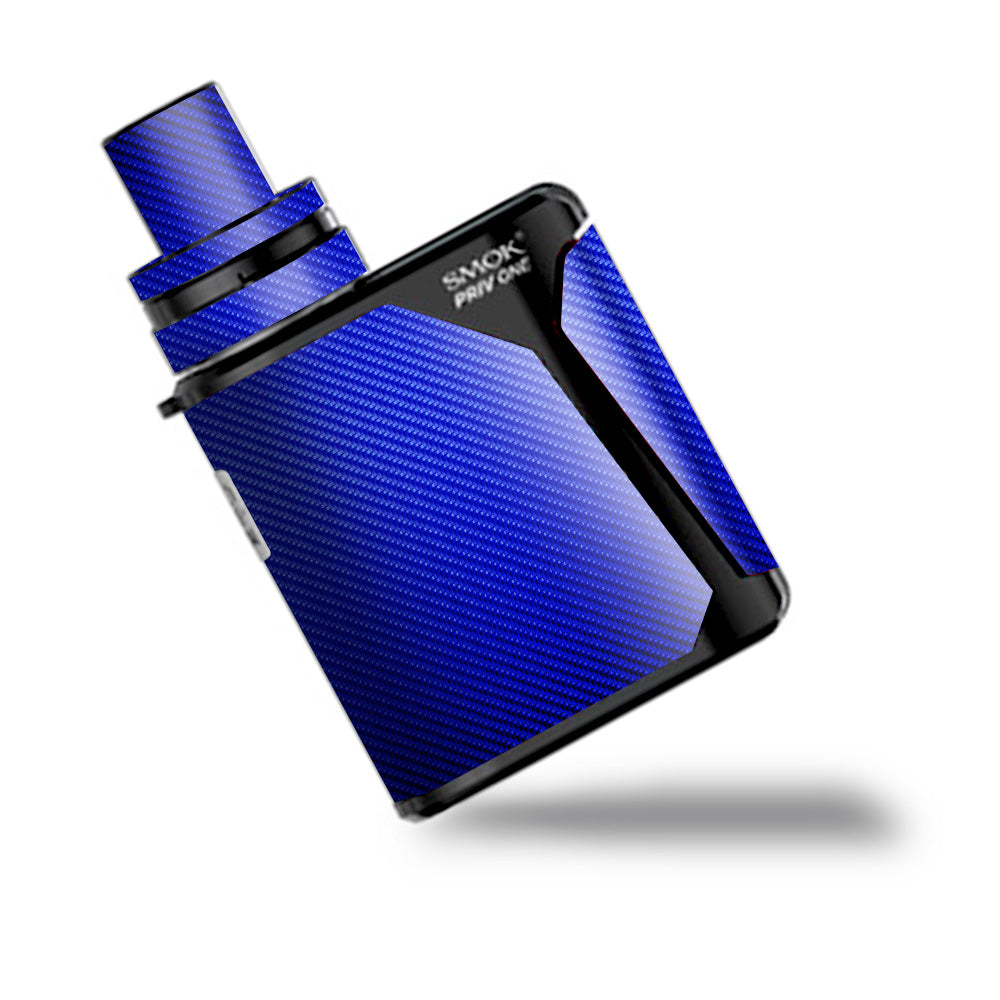  Blue Carbon Fiber Graphite Smok Priv One Skin