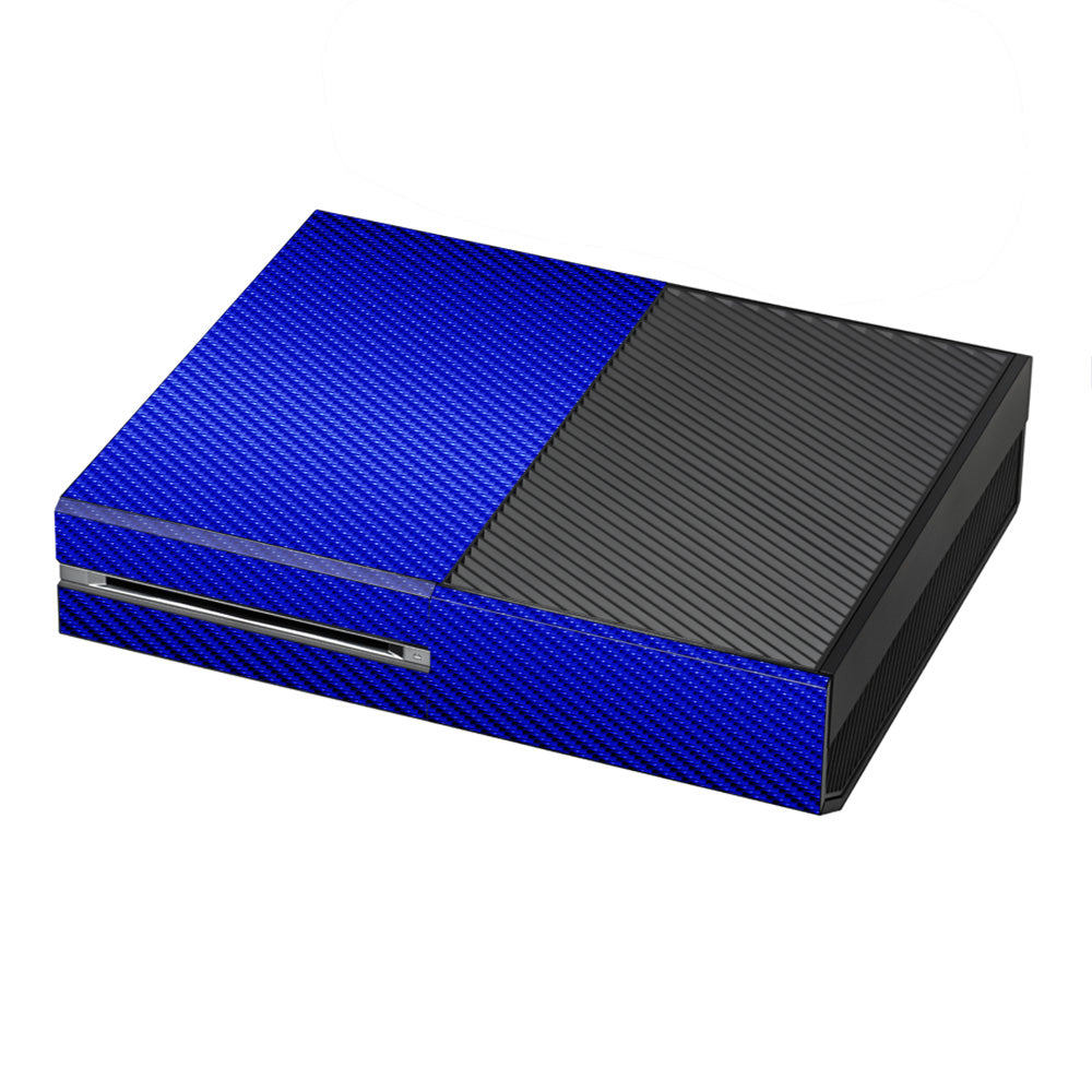  Blue Carbon Fiber Graphite Microsoft Xbox One Skin