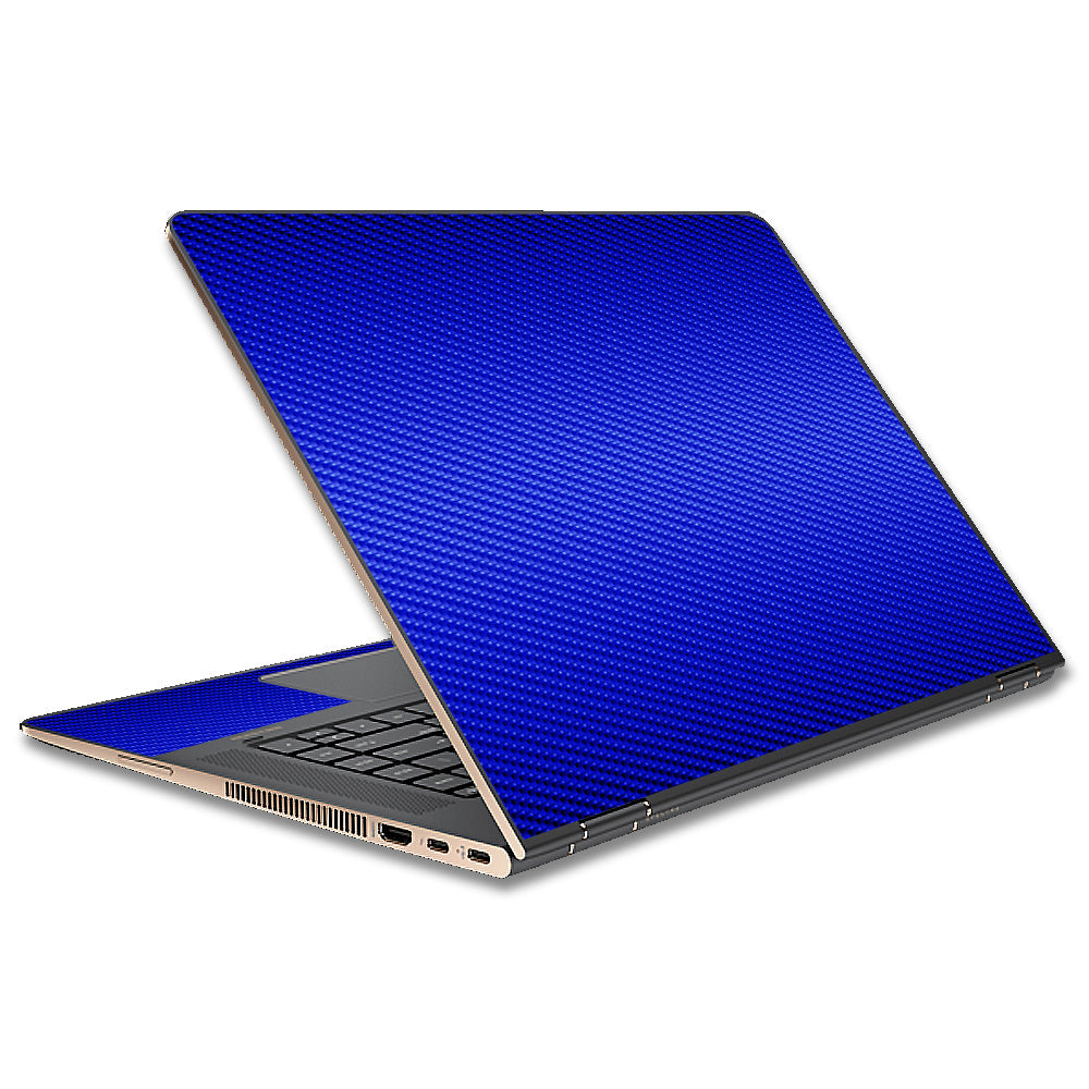  Blue Carbon Fiber Graphite HP Spectre x360 15t Skin