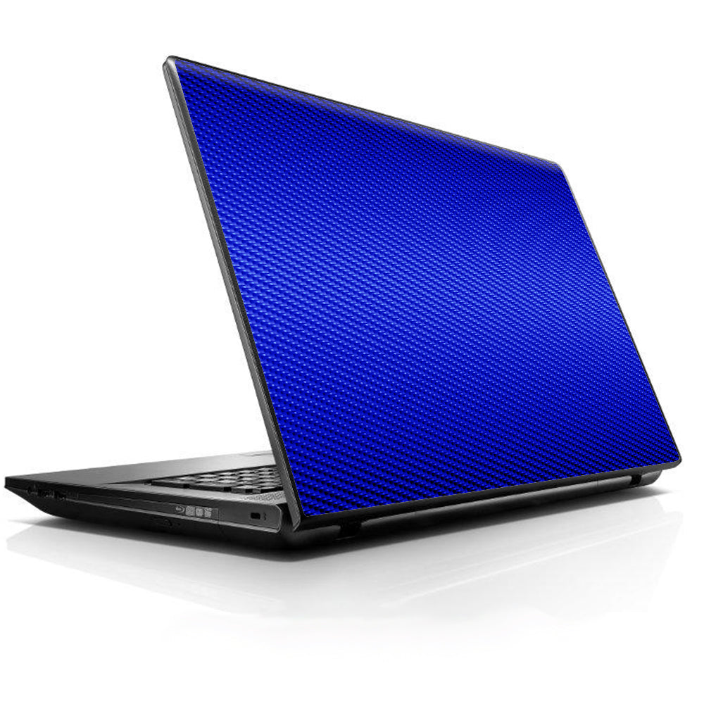  Blue Carbon Fiber Graphite Universal 13 to 16 inch wide laptop Skin