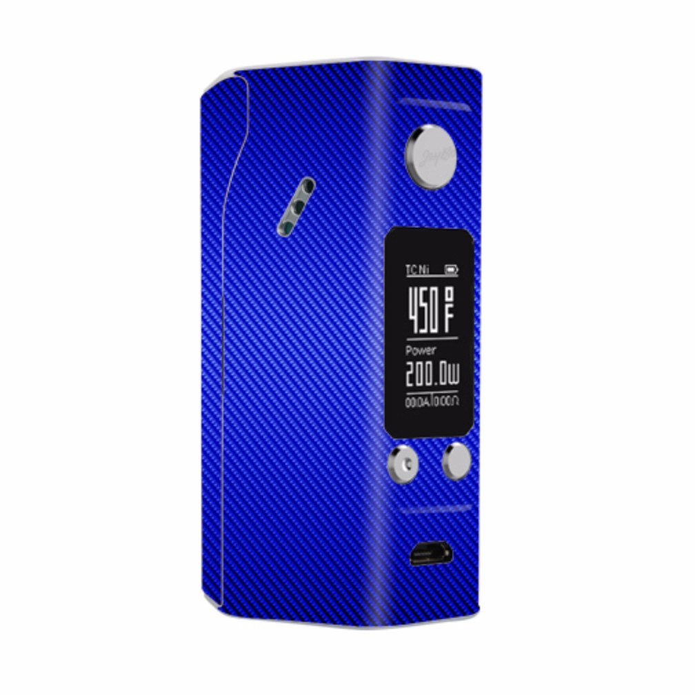  Blue Carbon Fiber Graphite Wismec Reuleaux RX200S Skin