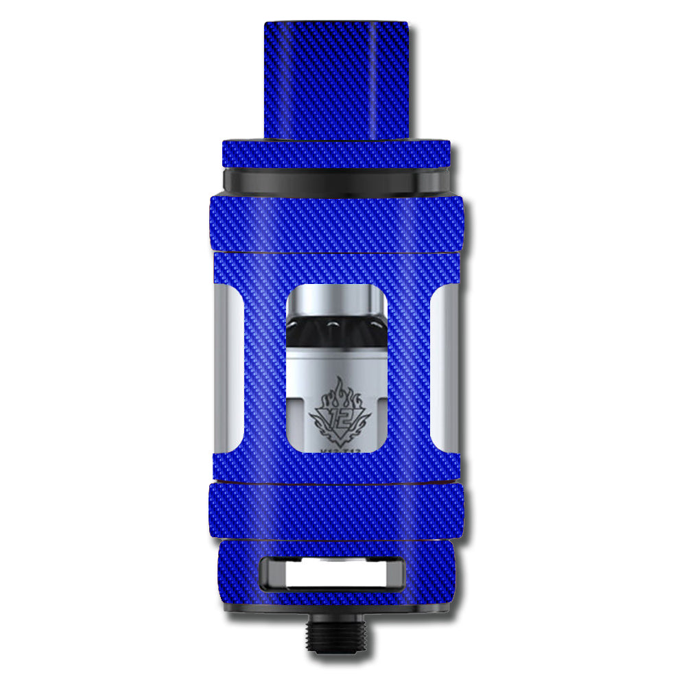  Blue Carbon Fiber Graphite Smok TFV12 Tank Skin