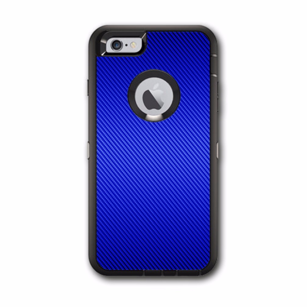  Blue Carbon Fiber Graphite Otterbox Defender iPhone 6 PLUS Skin