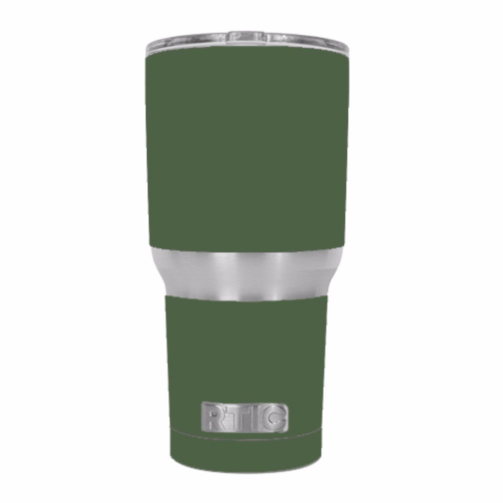  Solid Olive Green RTIC 30oz Tumbler Skin