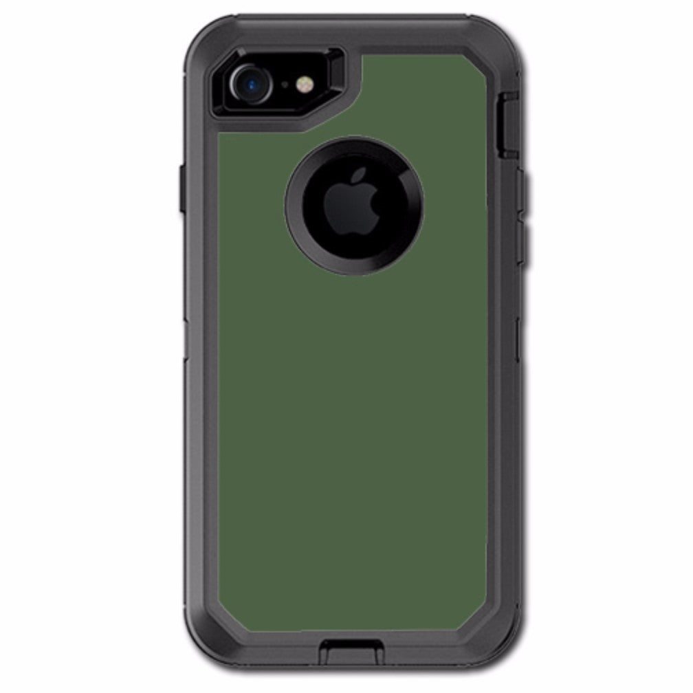  Solid Olive Green Otterbox Defender iPhone 7 or iPhone 8 Skin