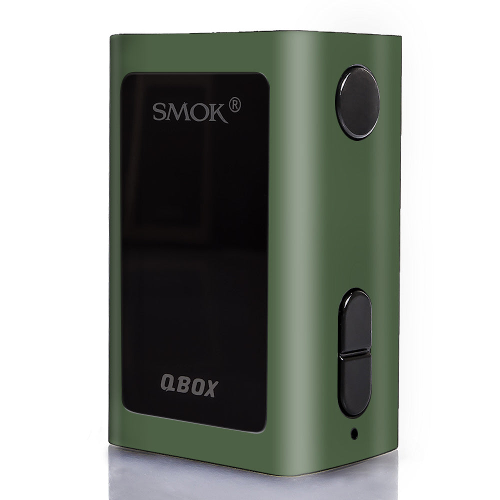  Solid Olive Green Smok Q-Box Skin