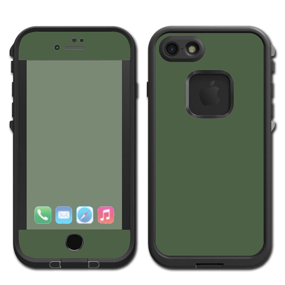  Solid Olive Green Lifeproof Fre iPhone 7 or iPhone 8 Skin