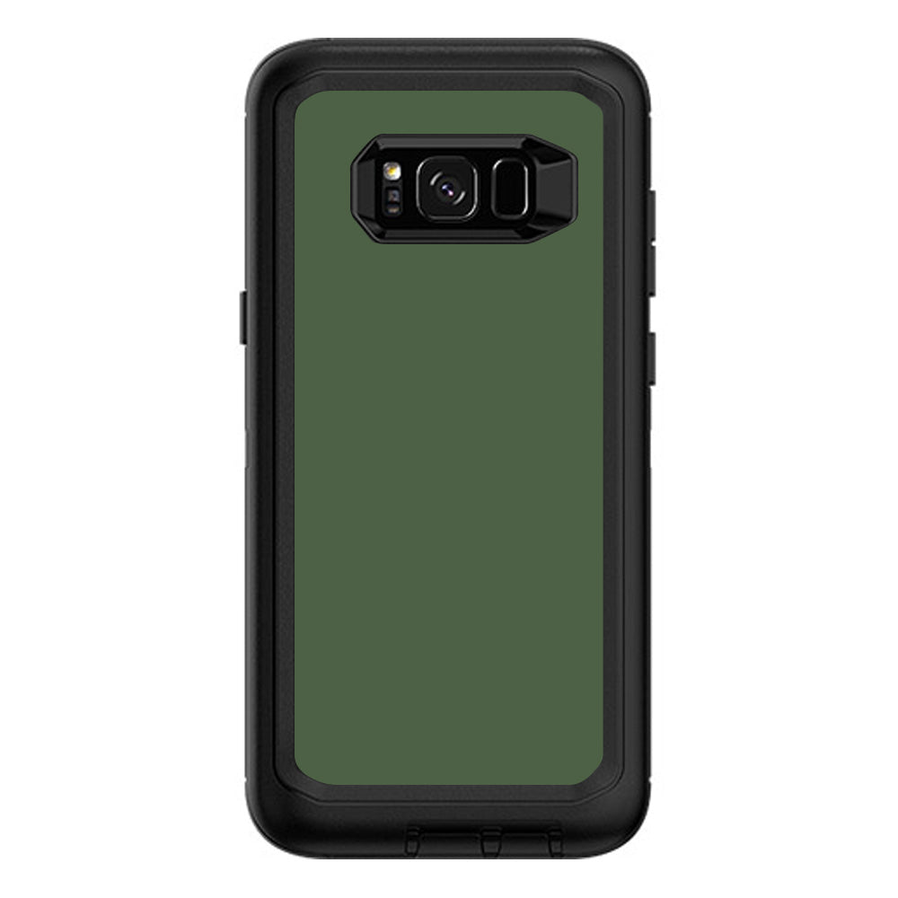  Solid Olive Green Otterbox Defender Samsung Galaxy S8 Plus Skin