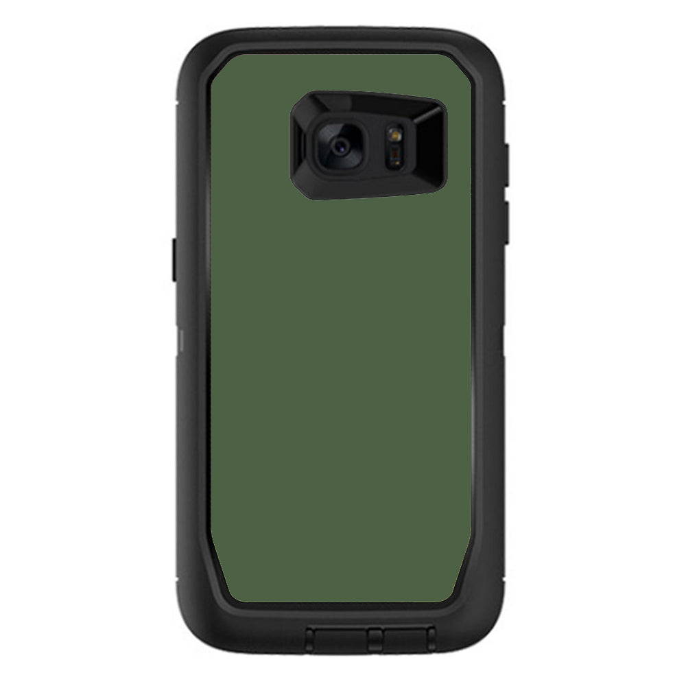 Solid Olive Green Otterbox Defender Samsung Galaxy S7 Edge Skin