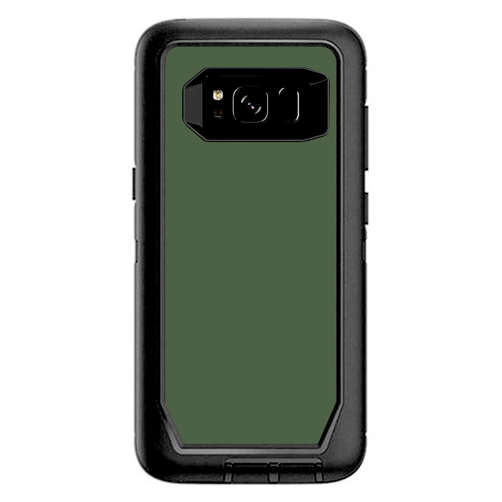  Solid Olive Green Otterbox Defender Samsung Galaxy S8 Skin