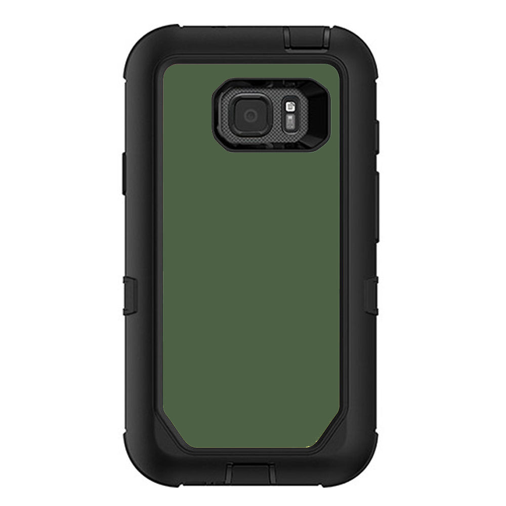  Solid Olive Green Otterbox Defender Samsung Galaxy S7 Active Skin