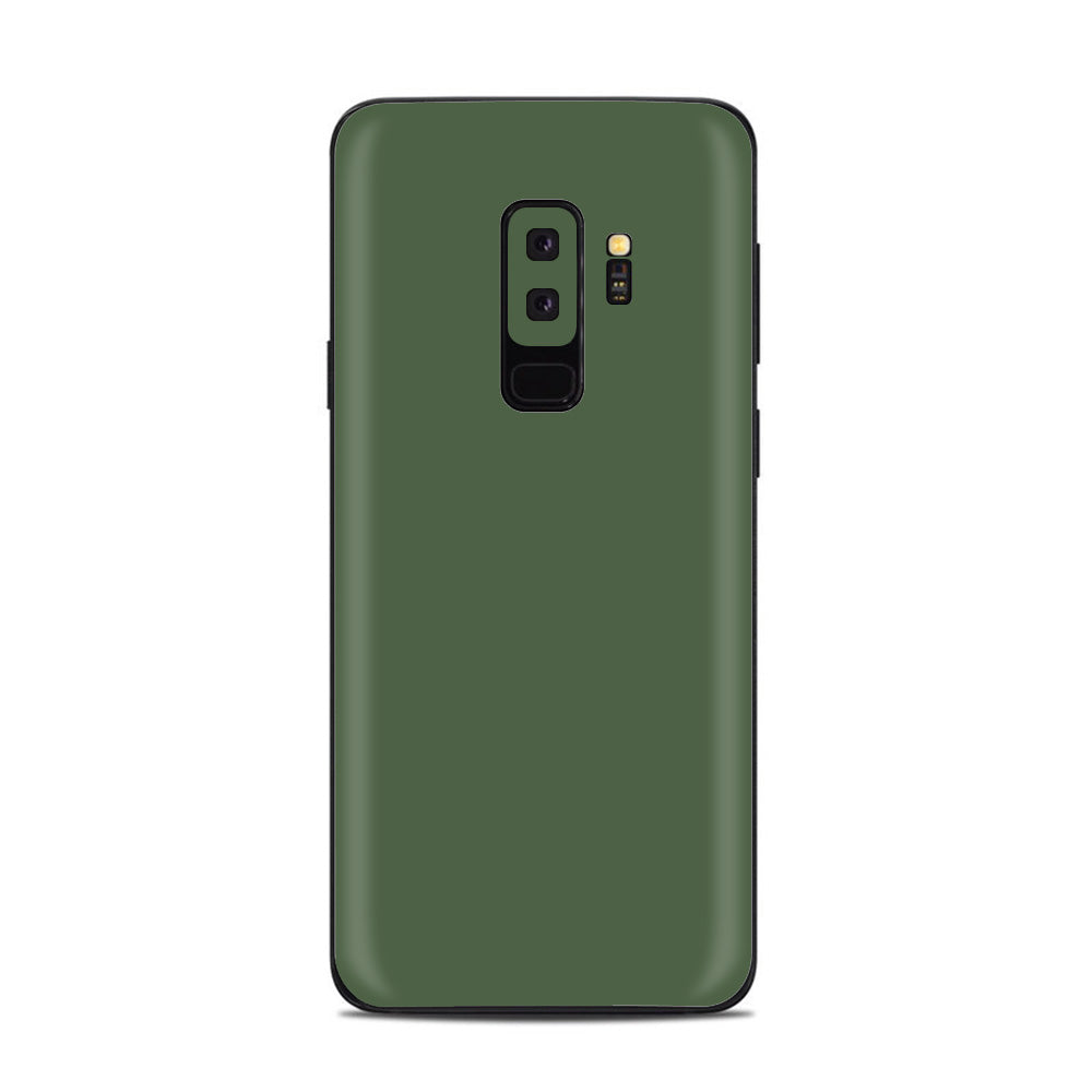  Solid Olive Green Samsung Galaxy S9 Plus Skin