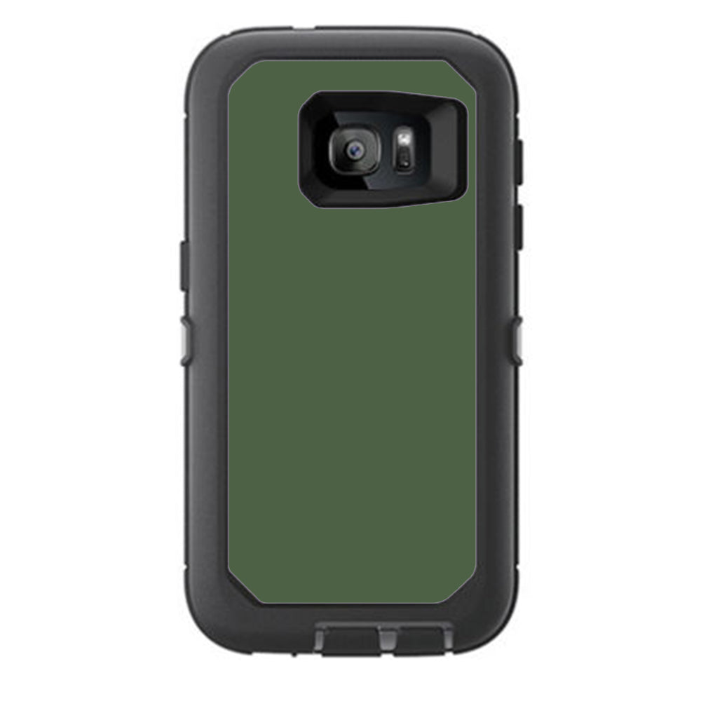  Solid Olive Green Otterbox Defender Samsung Galaxy S7 Skin