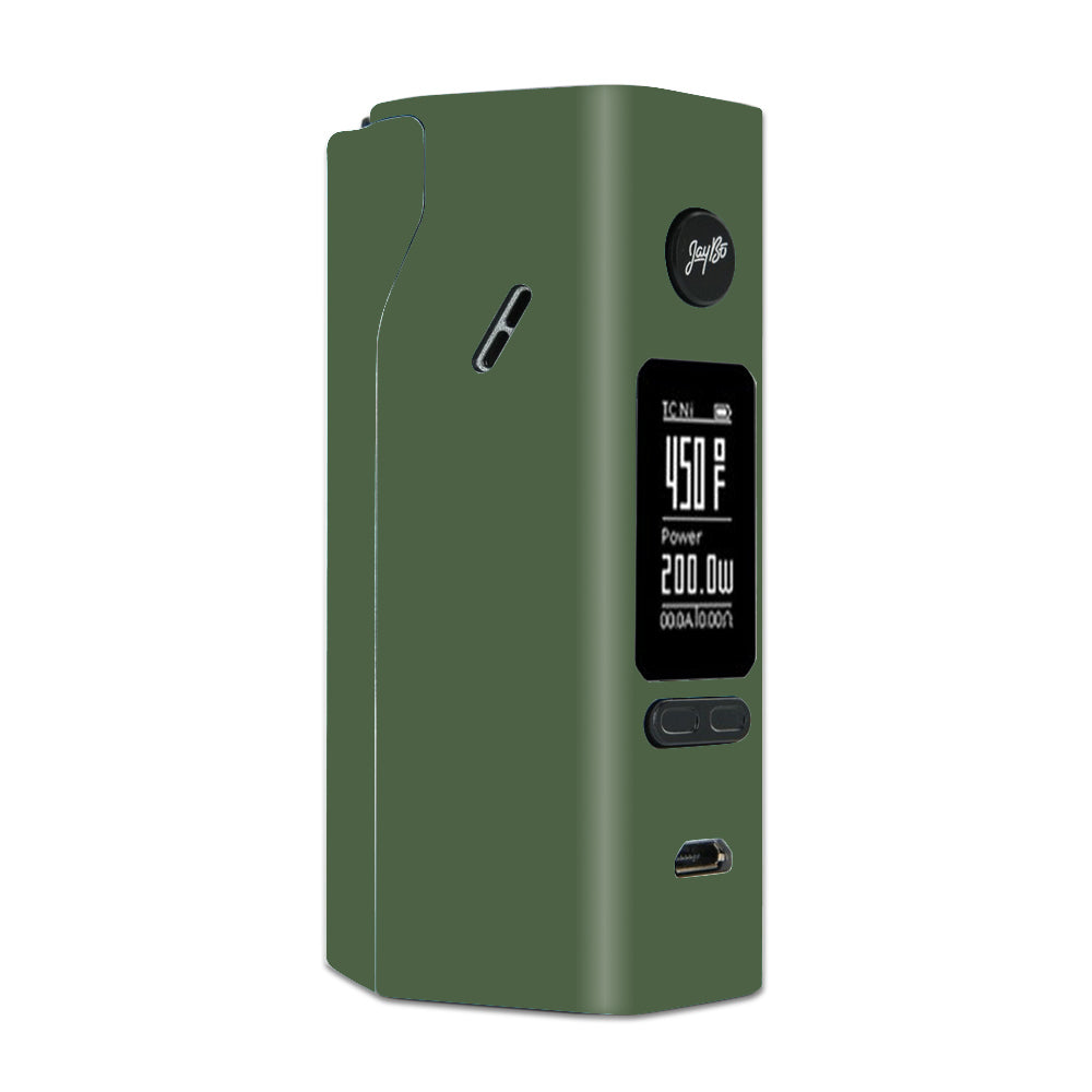  Solid Olive Green Wismec Reuleaux RX 2/3 combo kit Skin