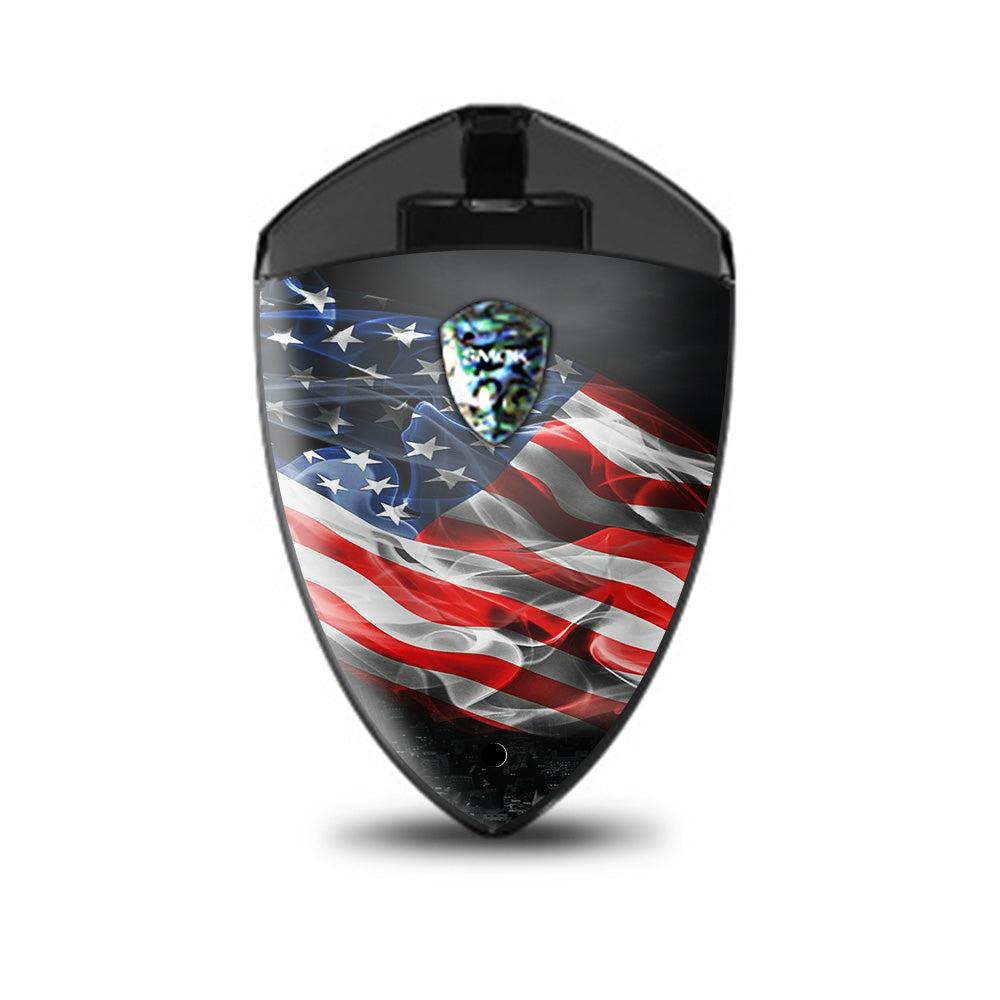  American Flag Waving Smok Rolo Badge Skin