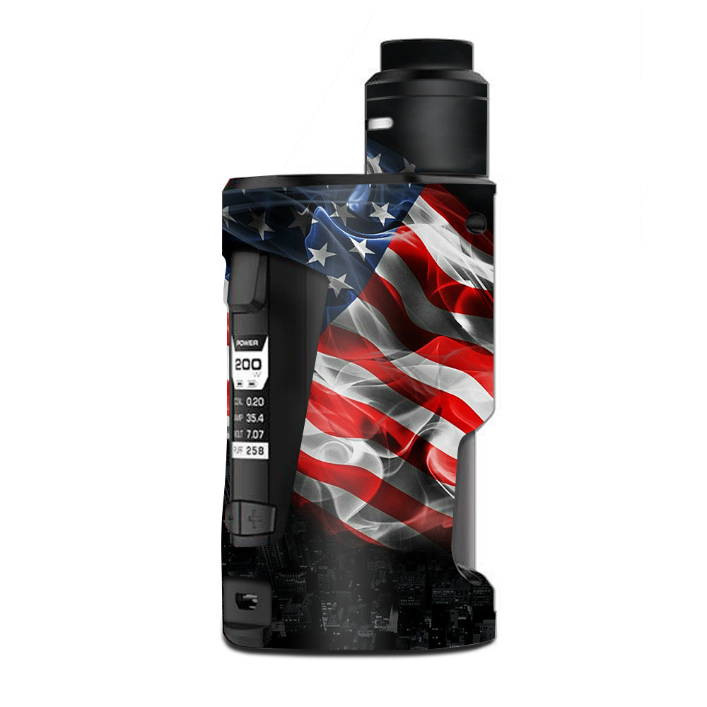  American Flag Waving G Box Squonk Geek Vape Skin